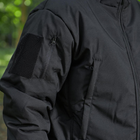 Мужская зимняя Куртка Thermo-Loft на флисе с Липучками под шевроны черная размер M - изображение 4