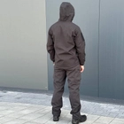 Костюм мужской на флисе Куртка + Брюки / Утепленная форма Softshell черная размер 2XL - изображение 5