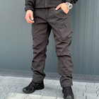Костюм мужской на флисе Куртка + Брюки / Утепленная форма Softshell черная размер 2XL - изображение 8