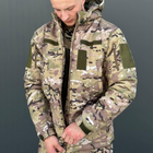 Чоловічий Костюм на флісі Куртка + Штани / Утеплена форма Softshell мультикам розмір 2XL - зображення 7