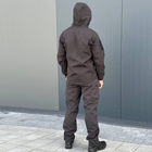 Чоловічий Костюм на флісі Куртка + Штани / Утеплена форма Softshell чорна розмір S - зображення 5