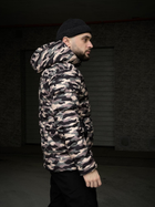 Чоловіча зимова Куртка плащівка утеплювач Slimtex камуфляж розмір S - зображення 4