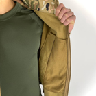 Чоловіча флісова Куртка Softshell з капюшном та вентиляційними блискавками мультикам розмір M - зображення 6