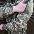Чоловіча водонепроникна Куртка із липучками під шеврони / Вітровка з капюшоном піксель розмір S - зображення 3