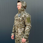Костюм мужской на флисе Куртка + Брюки / Утепленная форма Softshell пиксель размер 3XL - изображение 6