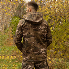 Утепленный мужской Костюм SoftShell на флисе / Комплект Куртка с капюшоном + Брюки мультикам размер L - изображение 4