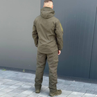 Мужская Куртка Softshell с Флисовой подкладкой олива / Демисезонная верхняя одежда размер 3XL - изображение 3