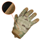 Плотные сенсорные перчатки CamoTec на флисе с усиленными накладками мультикам размер L - изображение 2