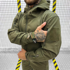 Чоловічий демісезонний Костюм Куртка + Штани / Польова форма Softshell із системою Вентиляції олива розмір XL - зображення 3
