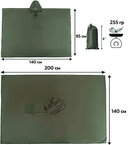 Водонепроникний дощовик (пончо) Eagle CS-YY02 Green з капюшоном і кишенею - зображення 5