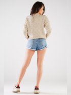 Sweter damski luźny Awama A445 1185470 One Size Beżowy (5902360556362) - obraz 6