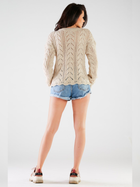 Sweter damski luźny Awama A446 1185473 One Size Beżowy (5902360556355) - obraz 6