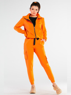 Bluza damska rozpinana streetwear z kapturem Infinite You M246 1104131 L-XL Pomarańczowa (5902360554696) - obraz 4