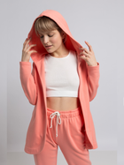 Bluza damska rozpinana streetwear z nadrukiem na plecach LaLupa LA058 1104301 M Koralowa (5903887628778) - obraz 1