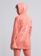 Bluza damska rozpinana streetwear z nadrukiem na plecach LaLupa LA058 1104301 XL Koralowa (5903887628792) - obraz 2