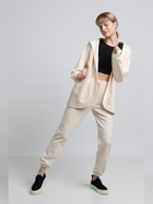 Bluza damska rozpinana streetwear z nadrukiem na plecach LaLupa LA058 1104303 S Wanilia (5903887628884) - obraz 3
