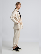 Bluza damska rozpinana streetwear z nadrukiem na plecach LaLupa LA058 1104303 S Wanilia (5903887628884) - obraz 5