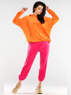 Bluza damska z kapturem oversize Awama A420 1132582 One Size Pomarańczowa (5902360555020) - obraz 3