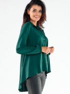 Сорочка жіноча Awama A527 1220742 XL Темно-зелена (5902360563308) - зображення 2