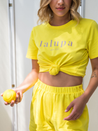 Піжамна футболка LaLupa LA109 1223040 2XL Yellow (5903887675697) - зображення 7