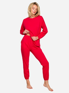 Spodnie od piżamy LaLupa LA123 1223098 M Czerwony (5903887689984) - obraz 3