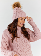 Шапка-біні жіноча Awama A480 1220704 One Size Pink (5902360575769) - зображення 3