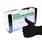 Черные нитриловые перчатки SF Medical 100 шт L (8-9) - изображение 1