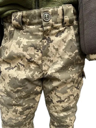 Статутні тактичні зимові військові штани на шерстипоні піксель ММ-14, ШВВЗ з утеплювачем 56/5 - зображення 3
