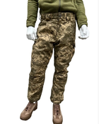 Статутні тактичні зимові військові штани на шерстипоні піксель ММ-14, ШВВЗ з утеплювачем 52/5 - зображення 10