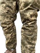 Статутні тактичні зимові військові штани на шерстипоні піксель ММ-14, ШВВЗ з утеплювачем 52/6 - зображення 6