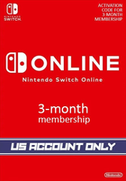 Nintendo Switch Online 3 Month Individual Membership | US