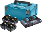 Акумуляторний набір LXT Makita 4 акк 18 V 6.0 Ah + ЗУ + кейс (198091-4)