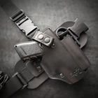 Кобура для Glock 19 набедренная чёрная (GL19004) - изображение 3