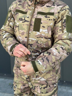 Военная тактическая форма софтшелл (Soft Shell) мультикам, демисезонная теплая форма костюм Мультикам Softshell демисезонная военная форма Multicam XXL - изображение 7