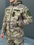 Военная тактическая форма софтшелл (Soft Shell) мультикам, демисезонная теплая форма костюм Мультикам Softshell демисезонная военная форма Multicam S - изображение 13