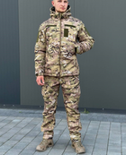 Военная тактическая форма софтшелл (Soft Shell) мультикам, демисезонная теплая форма костюм Мультикам Softshell демисезонная военная форма Multicam S - изображение 14