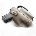 Кобура для Glock 19 поясная на скобе тёмная олива (GL19003) - изображение 1