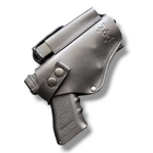 Кобура для Glock 17 на MOLLE с чехлом под магазин чёрная (GL006) - изображение 1