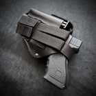 Кобура для Glock 17 на MOLLE с чехлом под магазин чёрная (GL006) - изображение 3