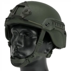 Крепление Рейки на шлем ACH MICH 2000 + планка Пикатини + крепеж Wing-Loc Олива - изображение 8