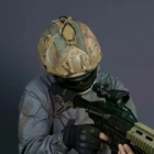 Кавер-чехол на тактический шлем FAST IdoGear L Multicam с подсумком для акб - изображение 7