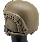 Крепление Рейки на шлем ACH MICH 2000 + планка Пикатини + крепеж Wing-Loc Койот - изображение 9
