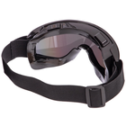 Захисні окуляри тактичні MS-9081 колір чорний, лінзи XAMELION - зображення 3