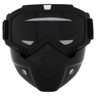 Тактическая защитная маска-трансформер SP-Sport M-8583 черный серые линзы - изображение 4