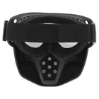 Тактична маска-трансформер SP-Sport M-9339 чорний лінзи Хамелеон - зображення 7