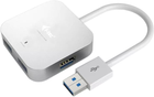 Hub USB i-Tec USB 3.0 Metal Passive HUB 4 porty bez zasilacza do laptopa Ultrabooka Tablet PC Windows i Mac OS (U3HUBMETAL402)