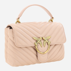 Сумка крос-боді жіноча шкіряна Pinko Love Lady Mini Handbag 100044A0GK Пудрова (8055209866522) - зображення 2