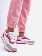 Sneakersy damskie na wysokiej platformie do kostki Henley 41 Biały/Różowy (5905677652383) - obraz 6