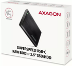 Obudowa zewnętrzna Axagon na dysk SSD/HDD 2,5" USB-C 3.2 Gen 1 — SATA 6G Czarny (EE25-A6C) - obraz 9