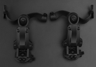 Крепление адаптер (чебурашки) для активных наушников на шлем/каску black - изображение 1